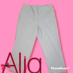 🌮 ALIA Women's Capris Pants Size 12 Silver/Gray NWOT 🚺👖